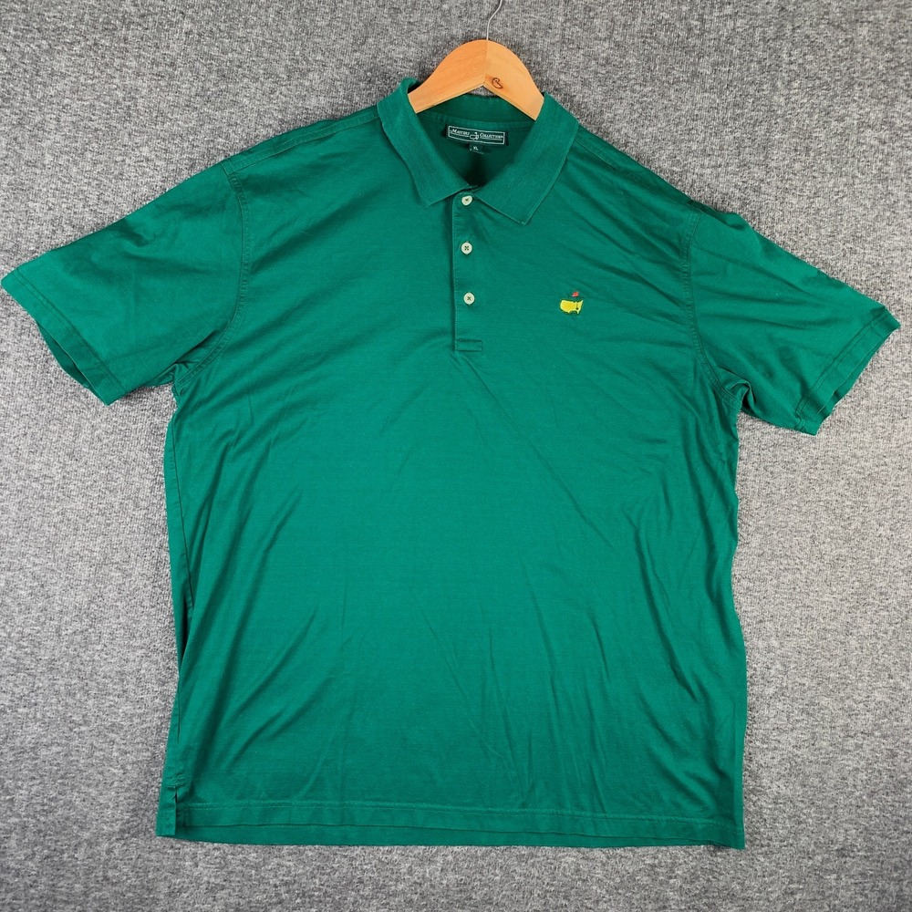Masters Collection Polo Men Extra Large Green Short Sleeve 100% Pima Cotton